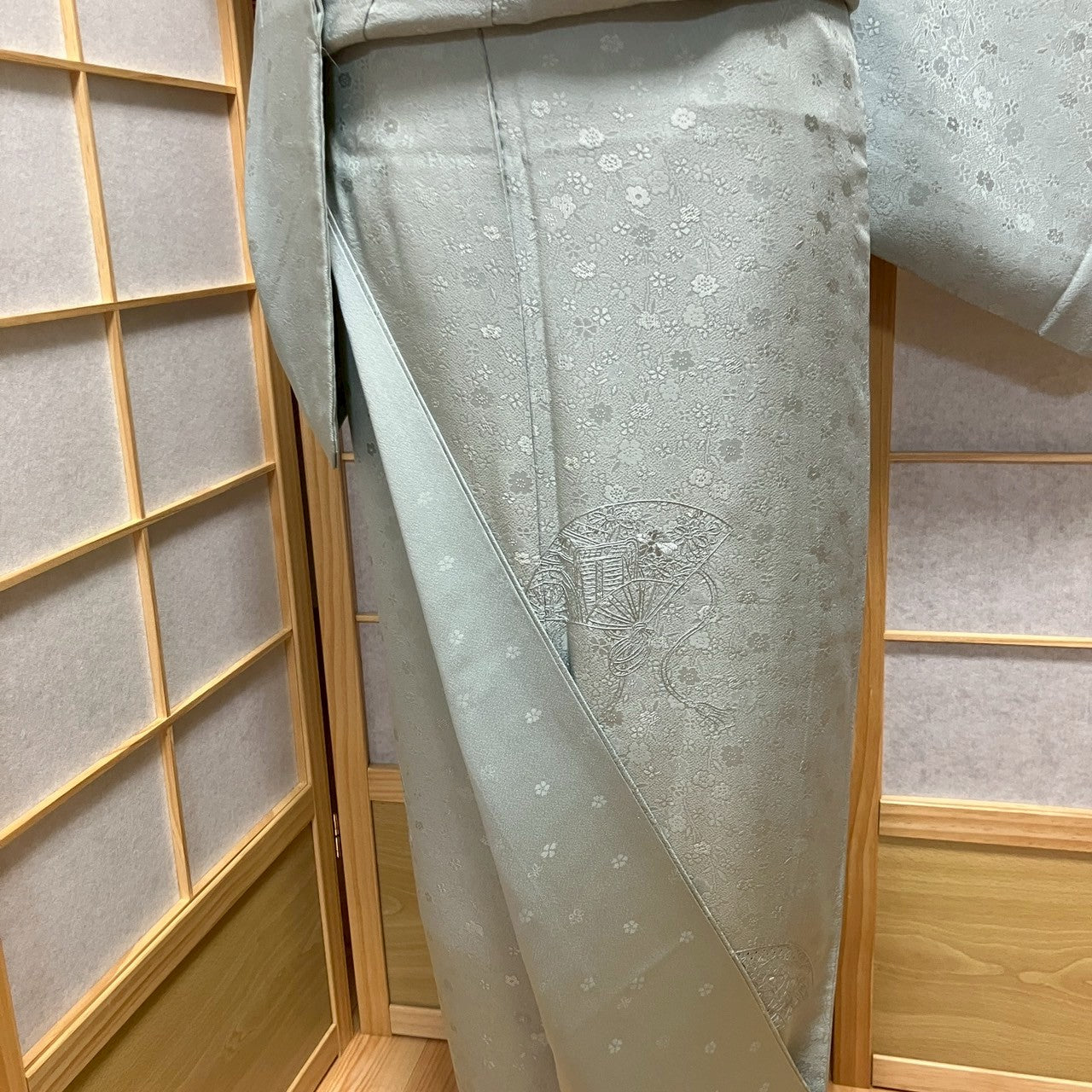 5829# Japanese Kimono Vintage Womens Silk Fabric Robe Kimono only sold