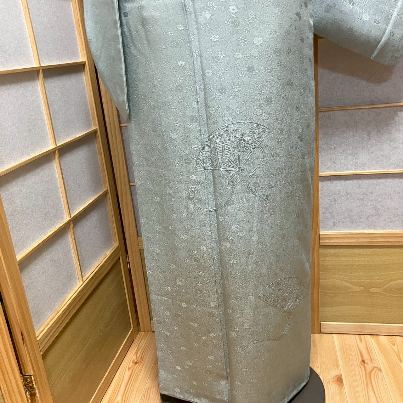 5829# Japanese Kimono Vintage Womens Silk Fabric Robe Kimono only sold