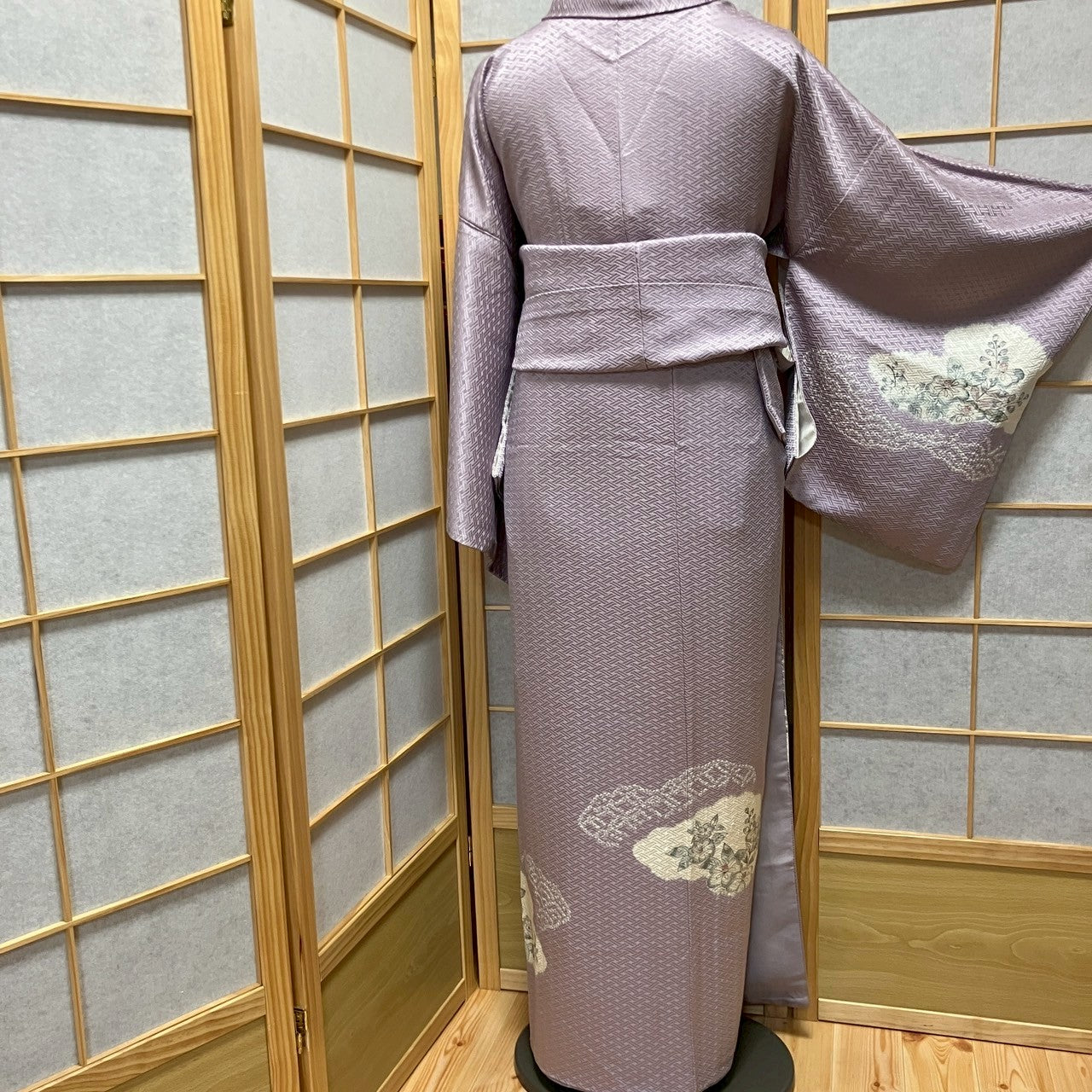 5833# Japanese Kimono Vintage Womens Silk Fabric Robe Kimono only sold Shibori
