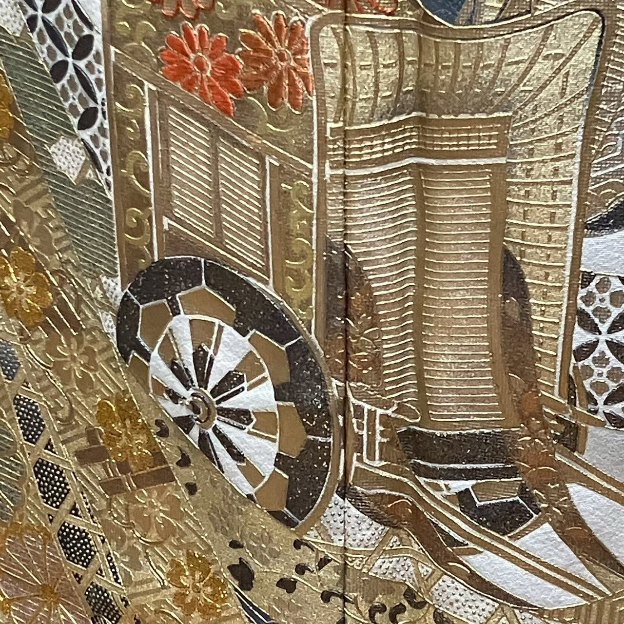 6092# Japanese Tomesode Kimono Vintage Womens Silk Fabric Robe Kimono only sold