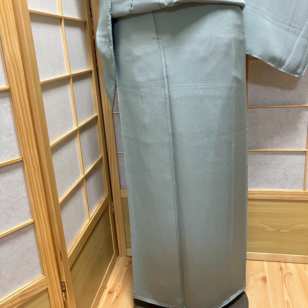 6103# Japanese Kimono Vintage Womens Silk Fabric Robe Kimono only sold Unused