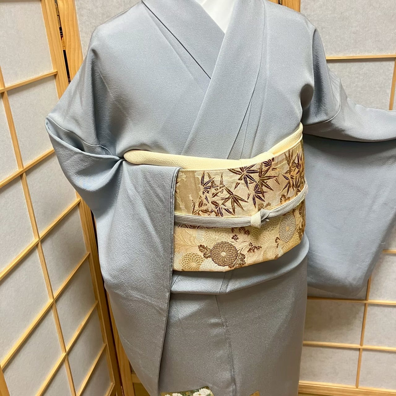 6119# Japanese Tomesode Kimono Vintage Womens Silk Fabric Robe Kimono only sold