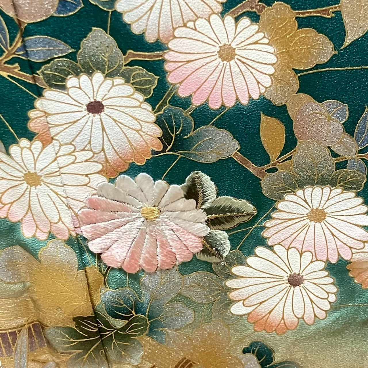 6121# Japanese Kimono Vintage Womens Silk Fabric Robe Kimono only sold