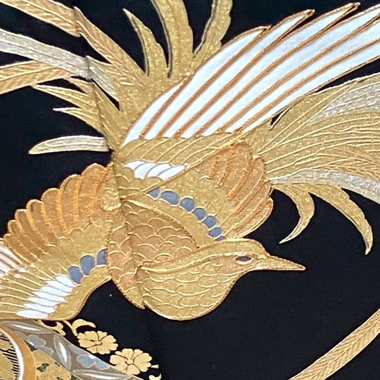 6124# Japanese Tomesode Kimono Vintage Womens Silk Fabric Robe Kimono only sold