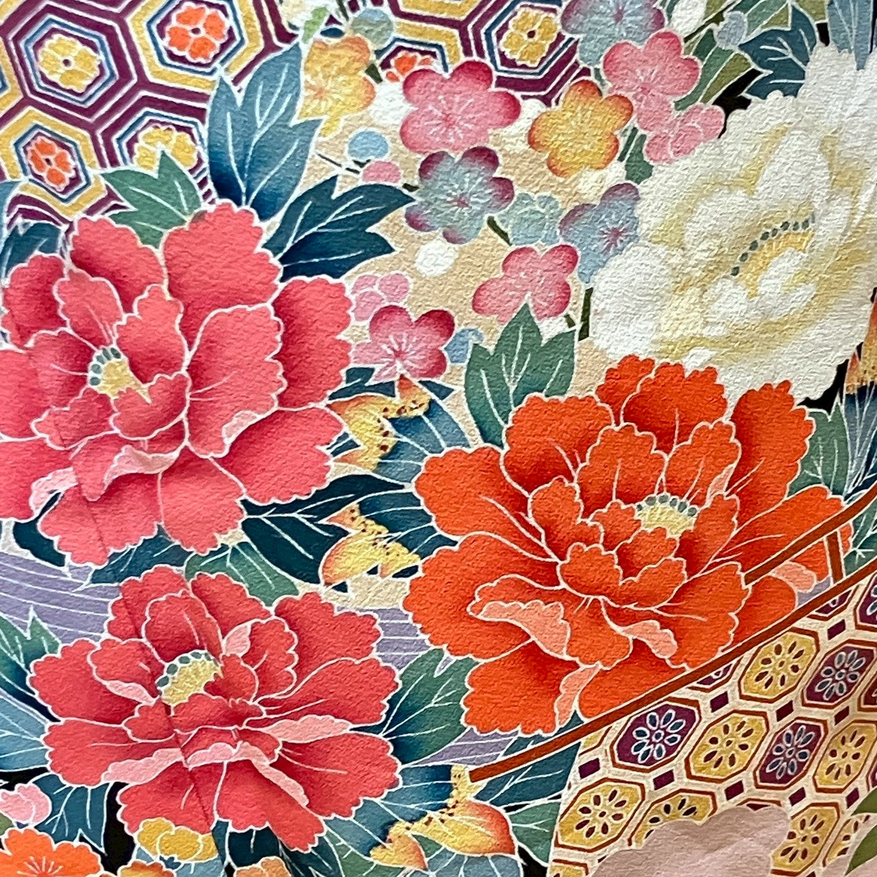 6139# Japanese Tomesode Kimono Vintage Womens Silk Fabric Robe Kimono only sold