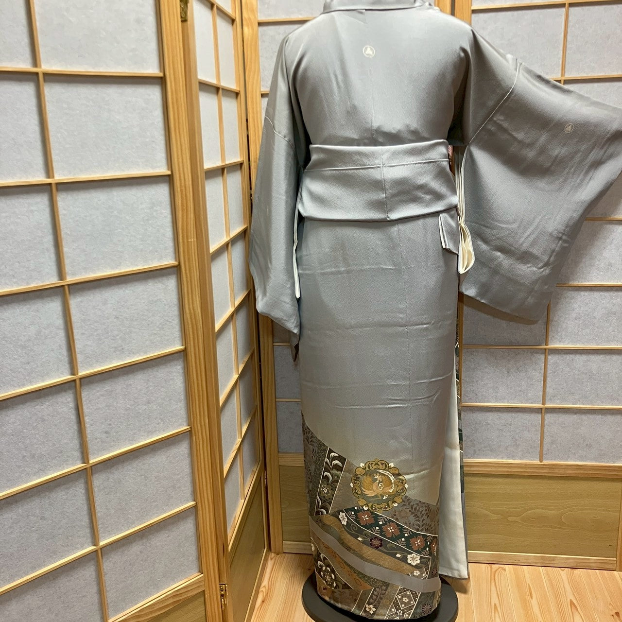 6174# Japanese Tomesode Kimono Vintage Womens Silk Fabric Robe Kimono only sold