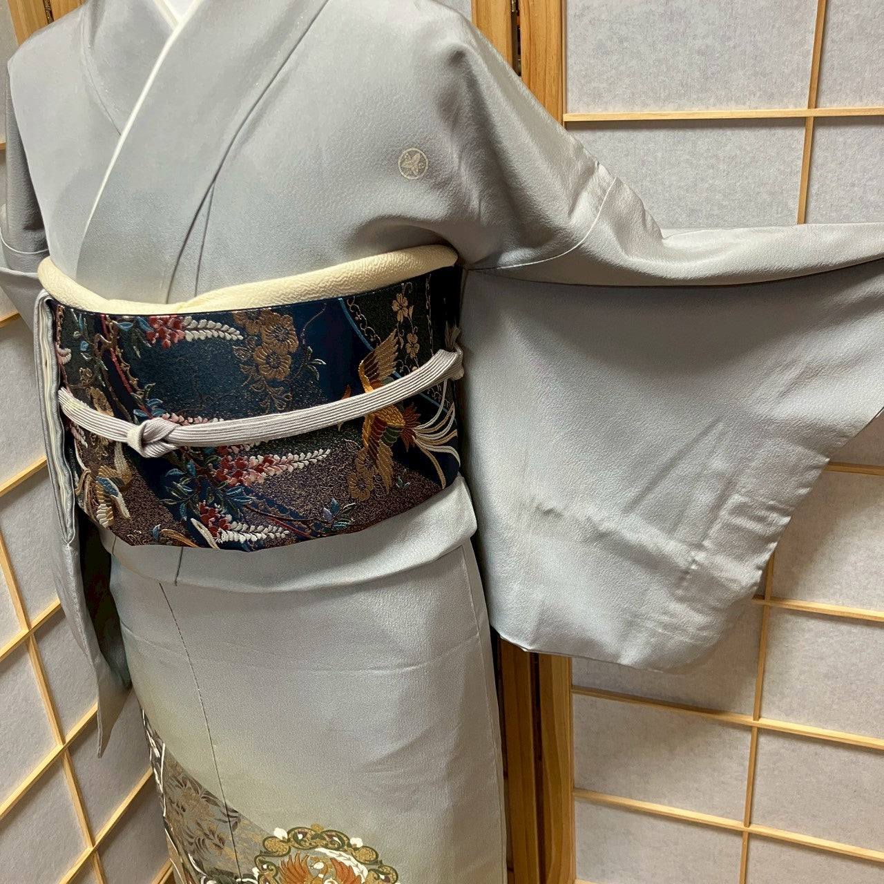 6174# Japanese Tomesode Kimono Vintage Womens Silk Fabric Robe Kimono only sold