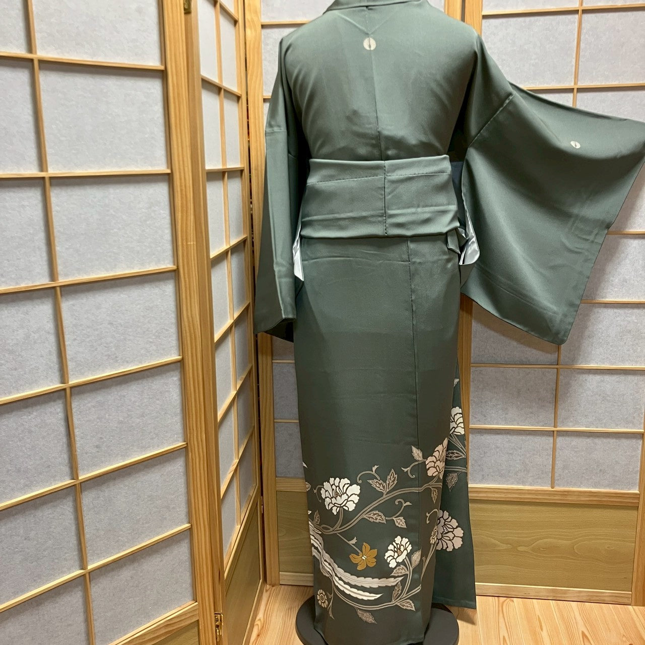 6175# Japanese Tomesode Kimono Vintage Womens Silk Fabric Robe Kimono only sold