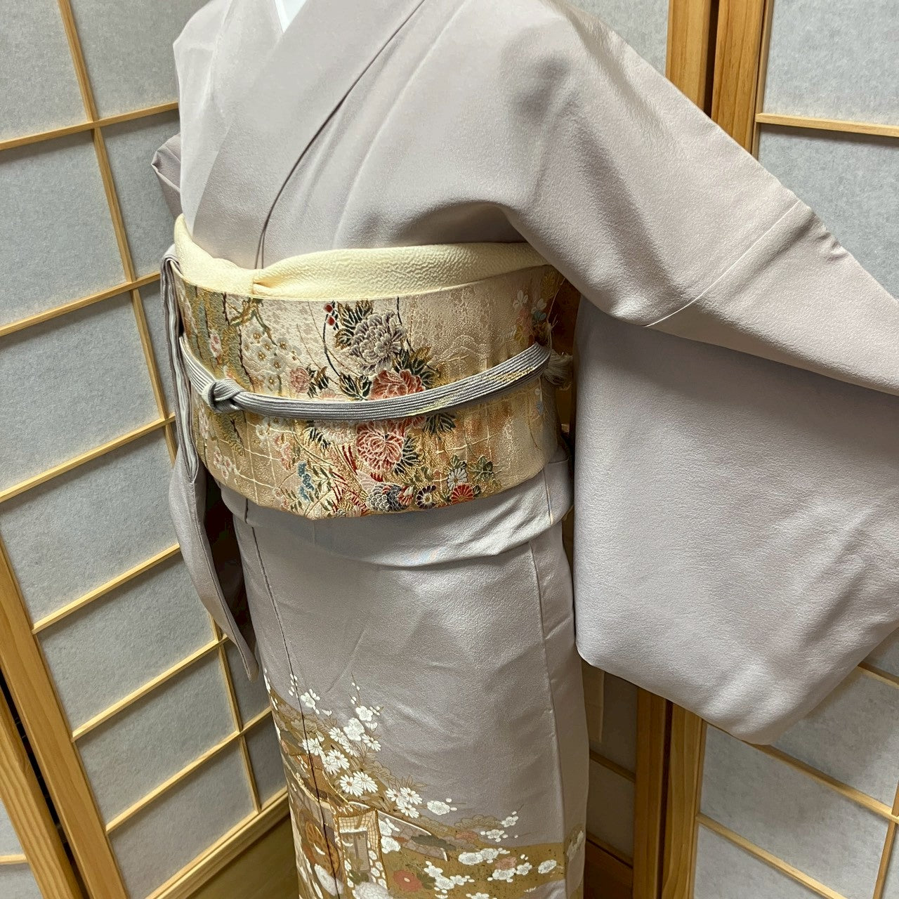 6176# Japanese Tomesode Kimono Vintage Womens Silk Fabric Robe Kimono only sold