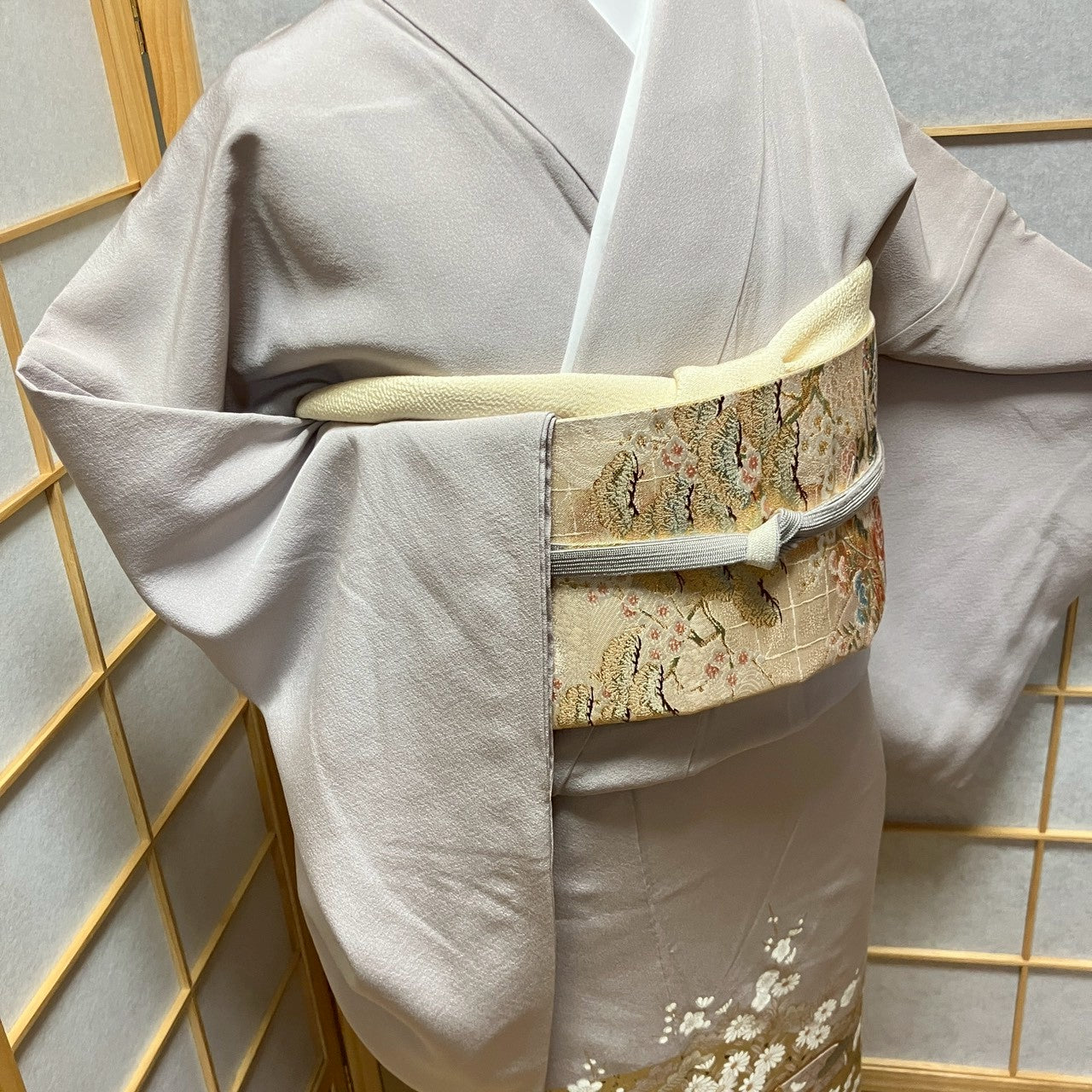 6176# Japanese Tomesode Kimono Vintage Womens Silk Fabric Robe Kimono only sold