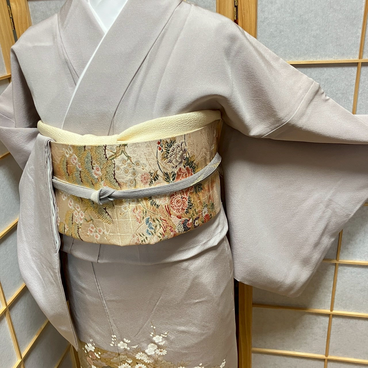 6176# Japanese Tomesode Kimono Vintage Womens Silk Fabric Robe Kimono only sold