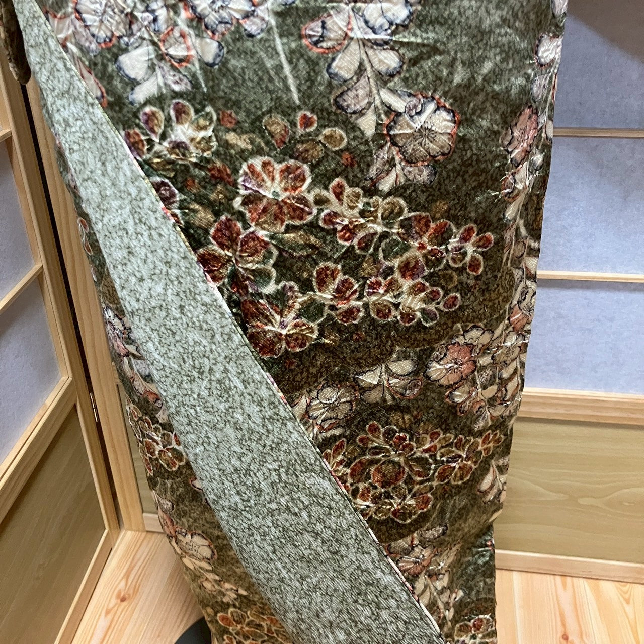 6144# Japanese Kimono Vintage Womens Silk Fabric Robe Kimono only sold Shibori