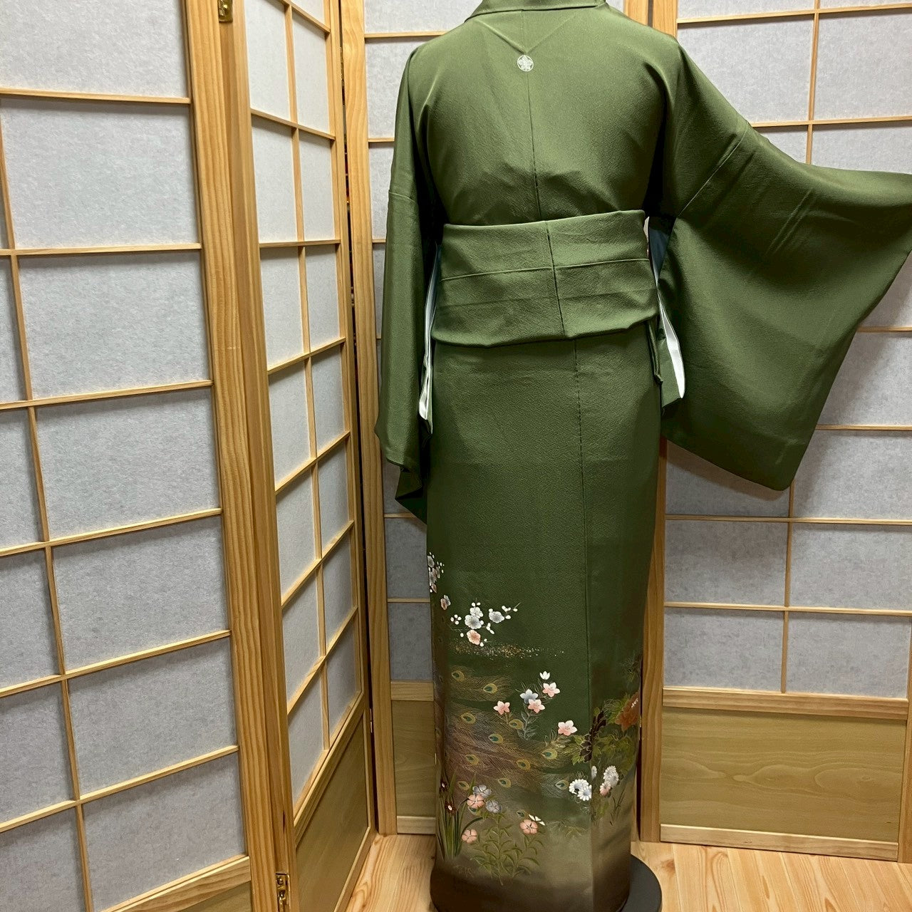 6178# Japanese Tomesode Kimono Vintage Womens Silk Fabric Robe Kimono only sold