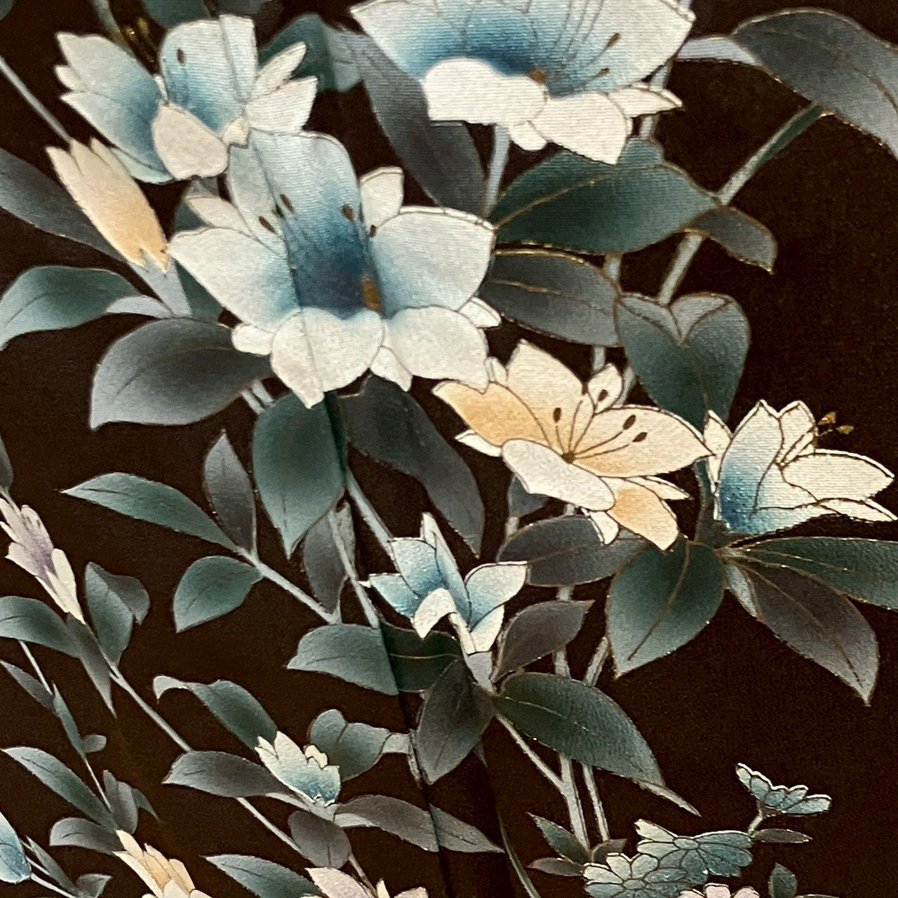 6179# Japanese Kimono Vintage Womens Silk Fabric Robe Kimono only sold