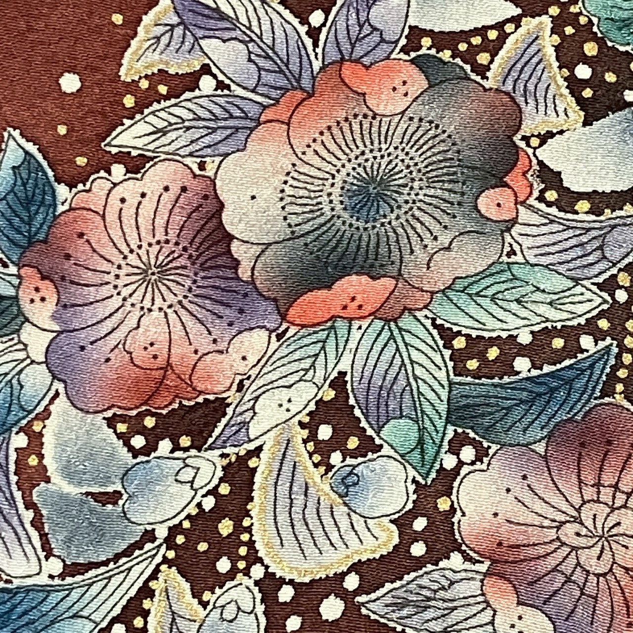 6143# Japanese Kimono Vintage Womens Silk Fabric Robe Kimono only sold Shiori