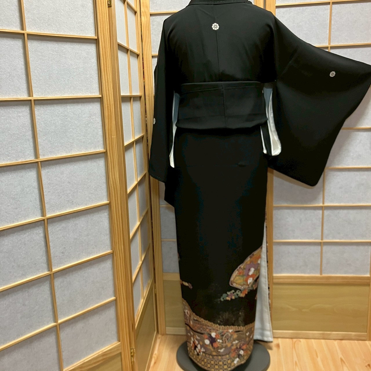 6171# Japanese Tomesode Kimono Vintage Womens Silk Fabric Robe Kimono only sold