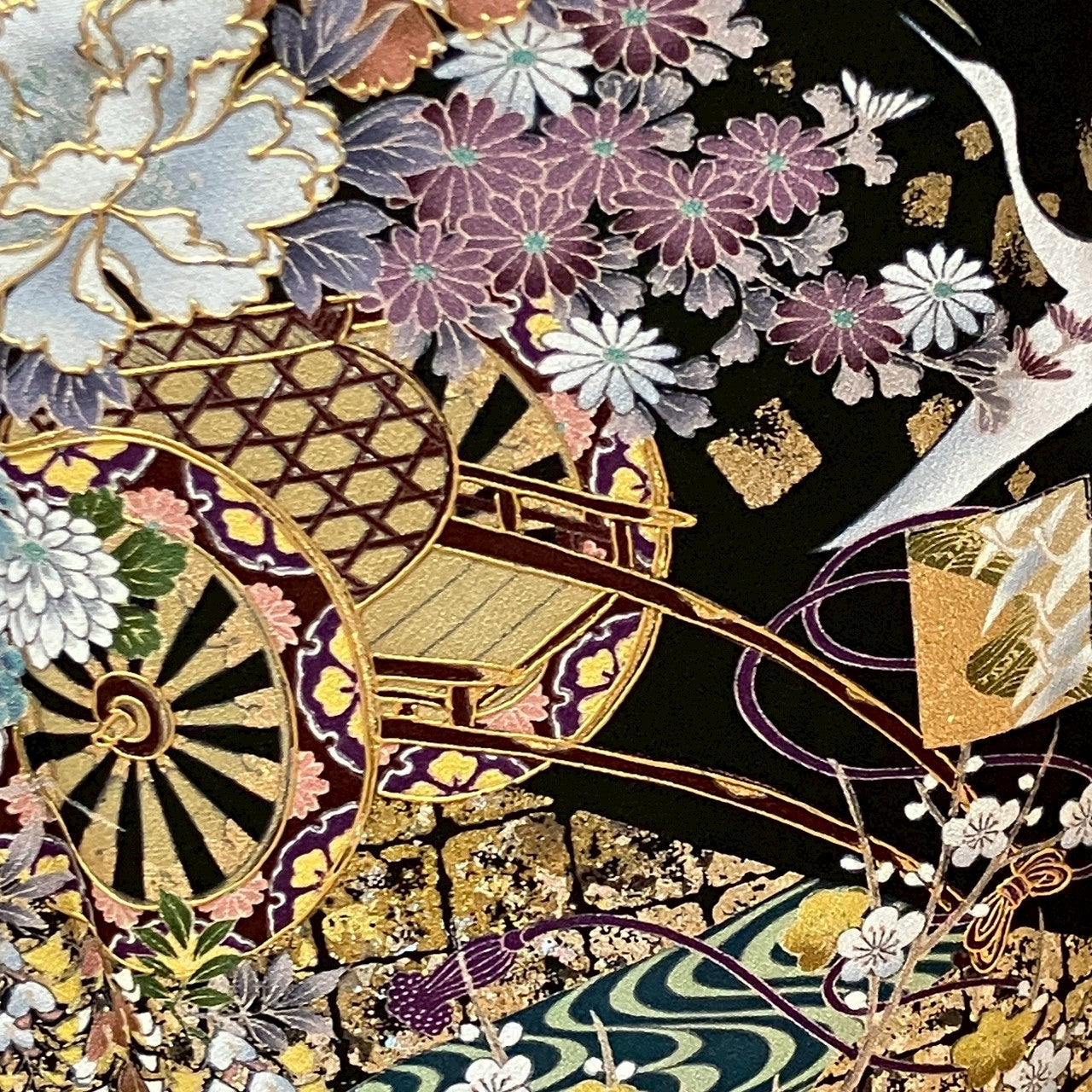 6439# Japanese Tomesode Kimono Vintage Womens Silk Fabric Robe Kimono only sold