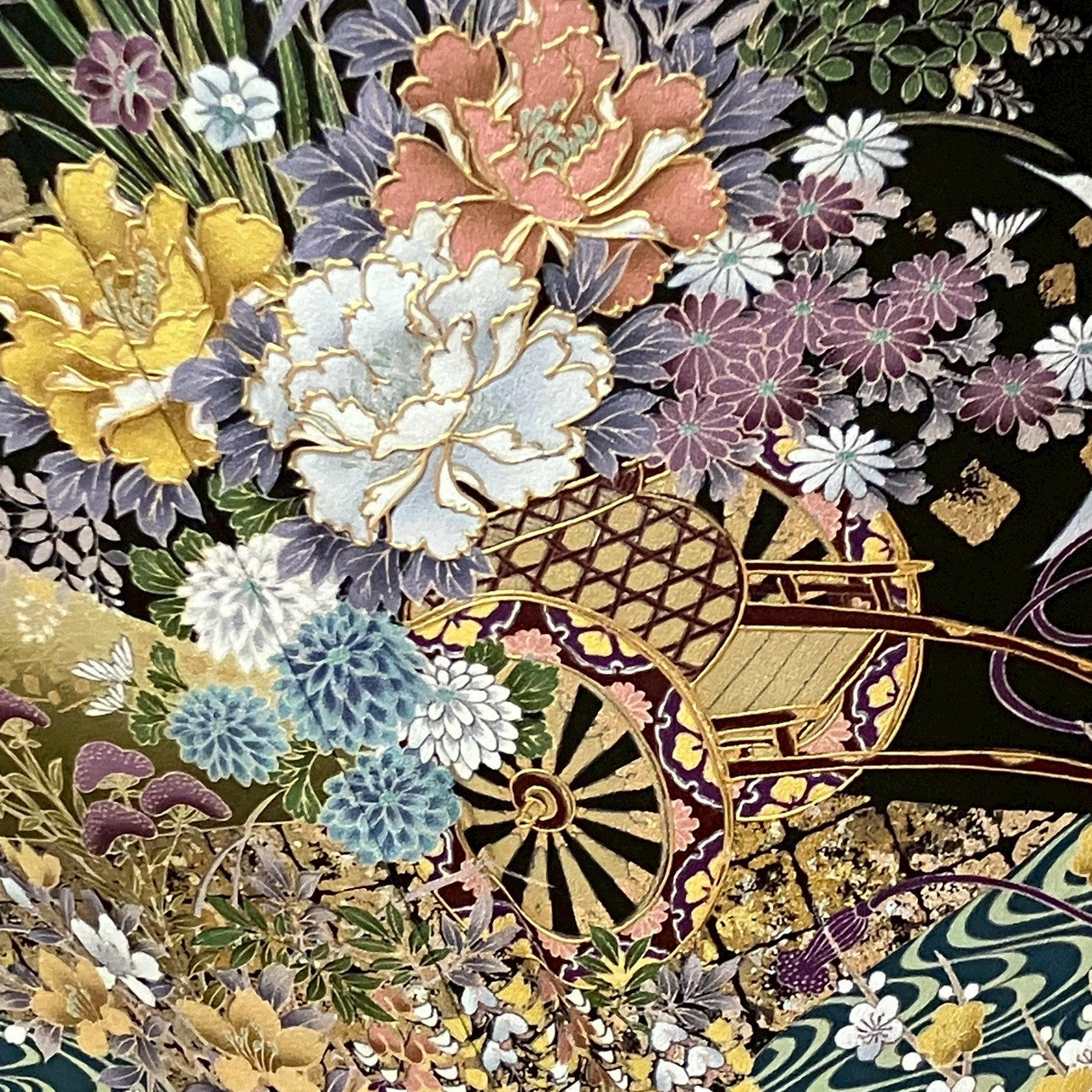 6439# Japanese Tomesode Kimono Vintage Womens Silk Fabric Robe Kimono only sold