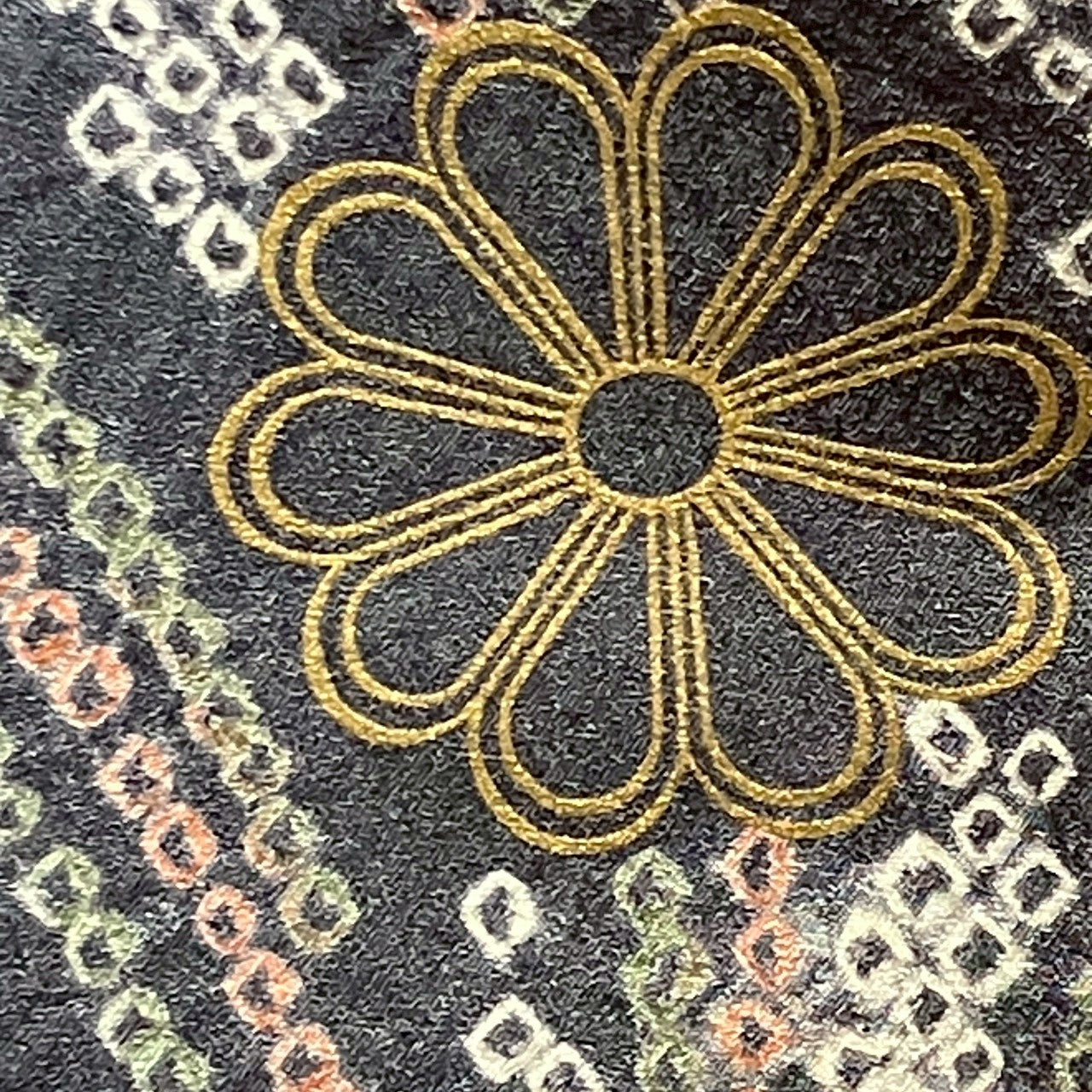 6438# Japanese Kimono Vintage Womens Silk Fabric Robe Kimono only sold Shibori