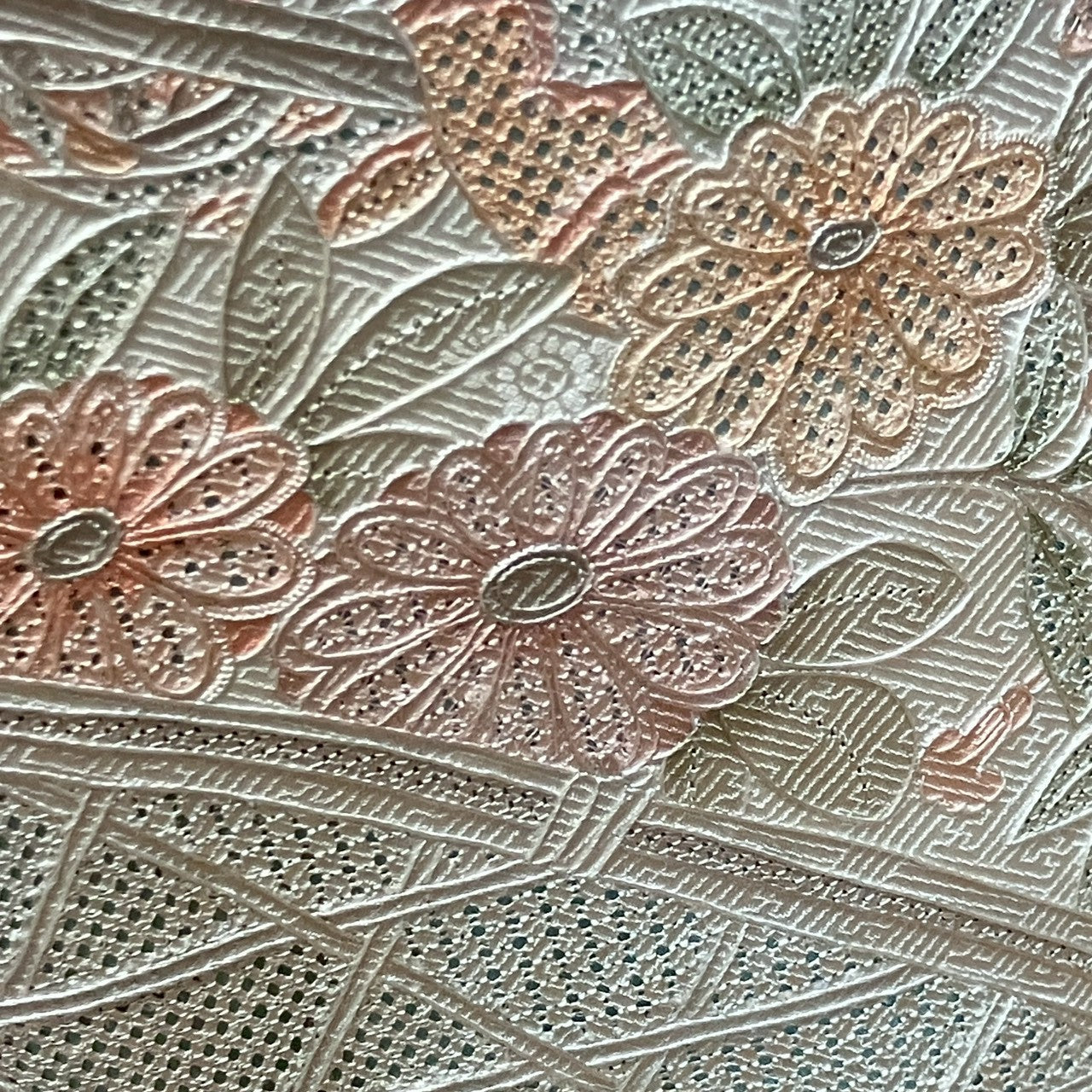 6462# Japanese Kimono Vintage Womens Silk Fabric Robe Kimono only sold Embroidery