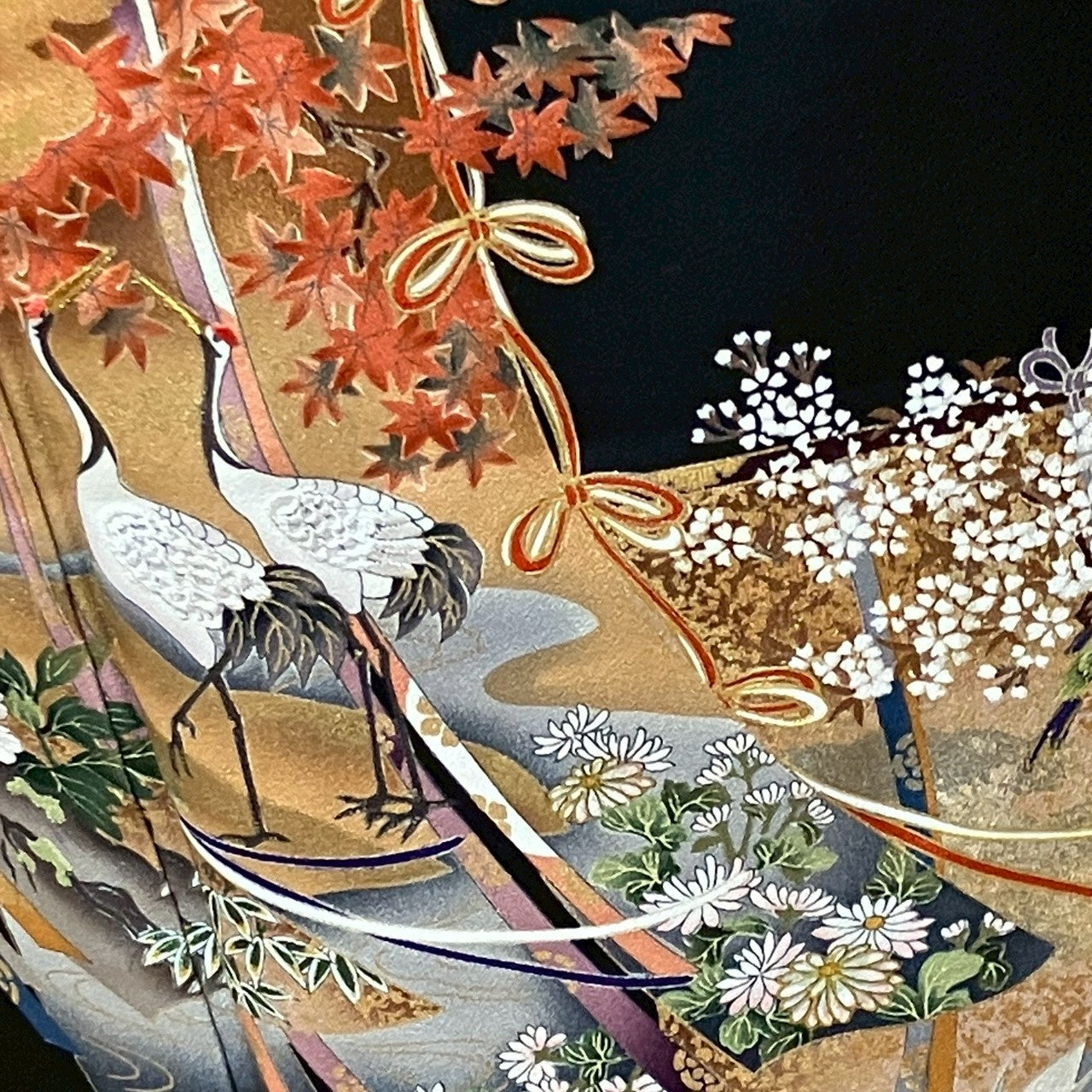 6477# Japanese Tomesode Kimono Vintage Womens Silk Fabric Robe Kimono only sold