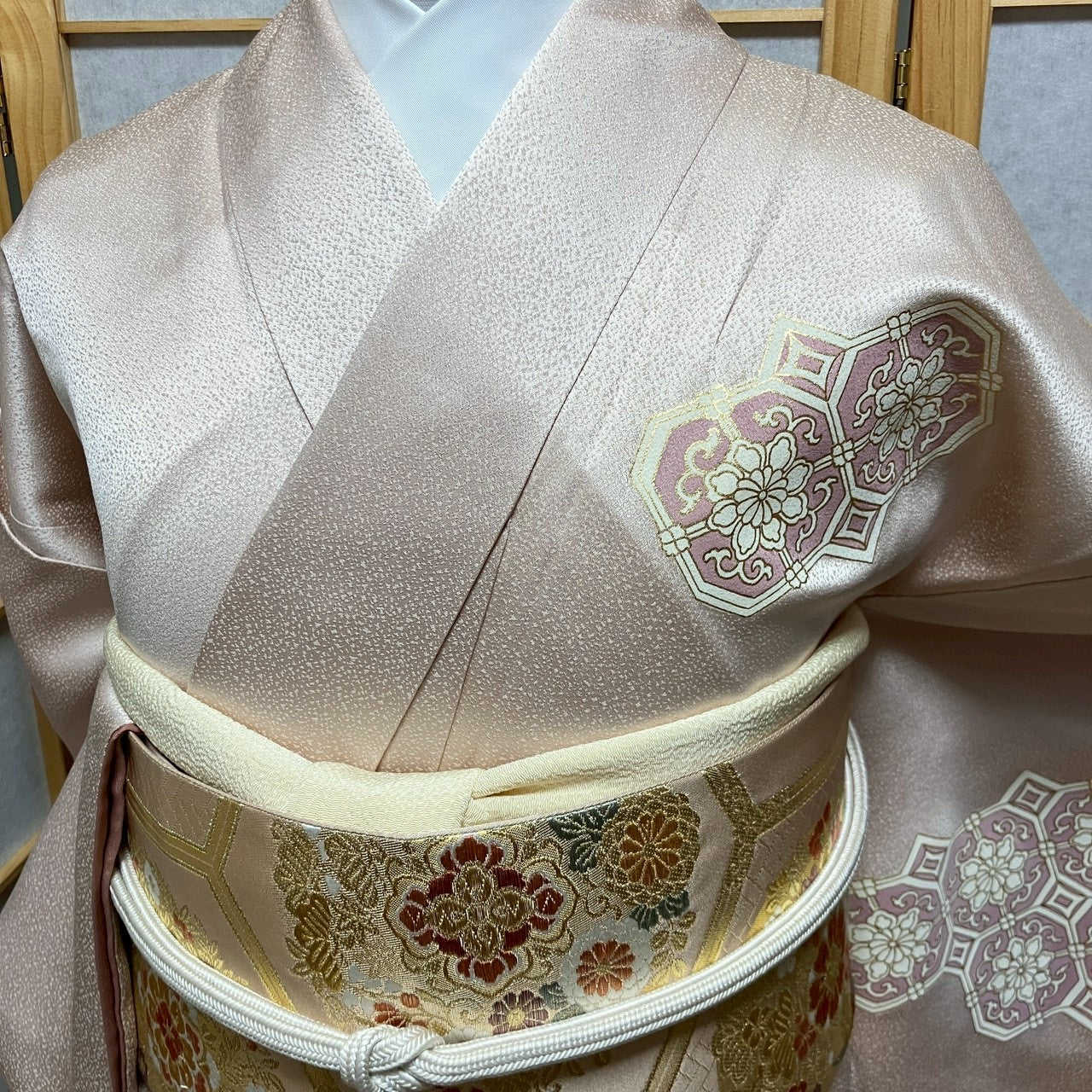 6480# Japanese Kimono Vintage Womens Silk Fabric Robe Kimono only sold