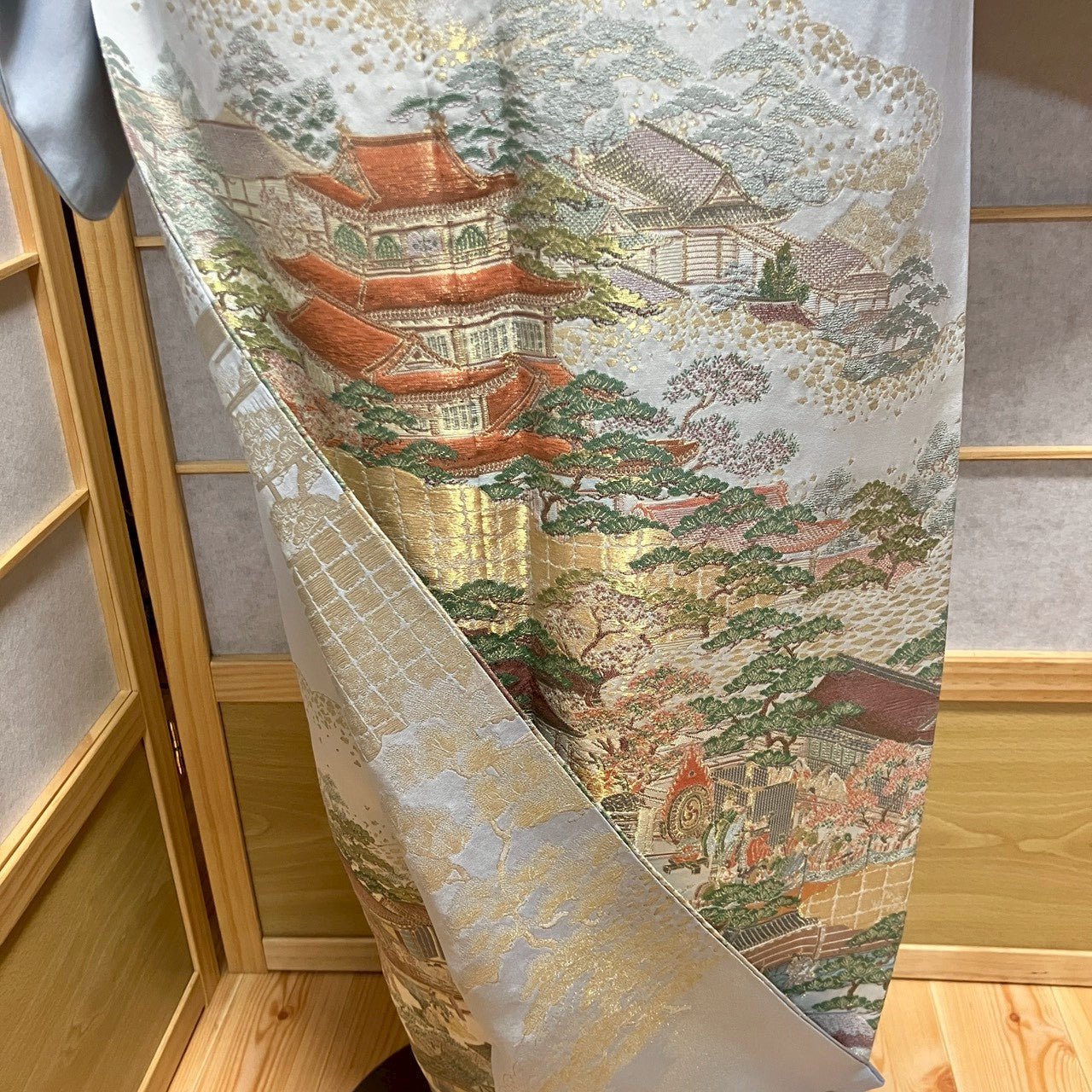 6481# Japanese Tomesode Kimono Vintage Womens Silk Fabric Robe Kimono only sold