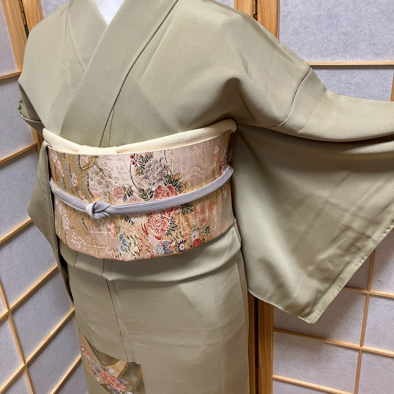 6484# Japanese Tomesode Kimono Vintage Womens Silk Fabric Robe Kimono only sold