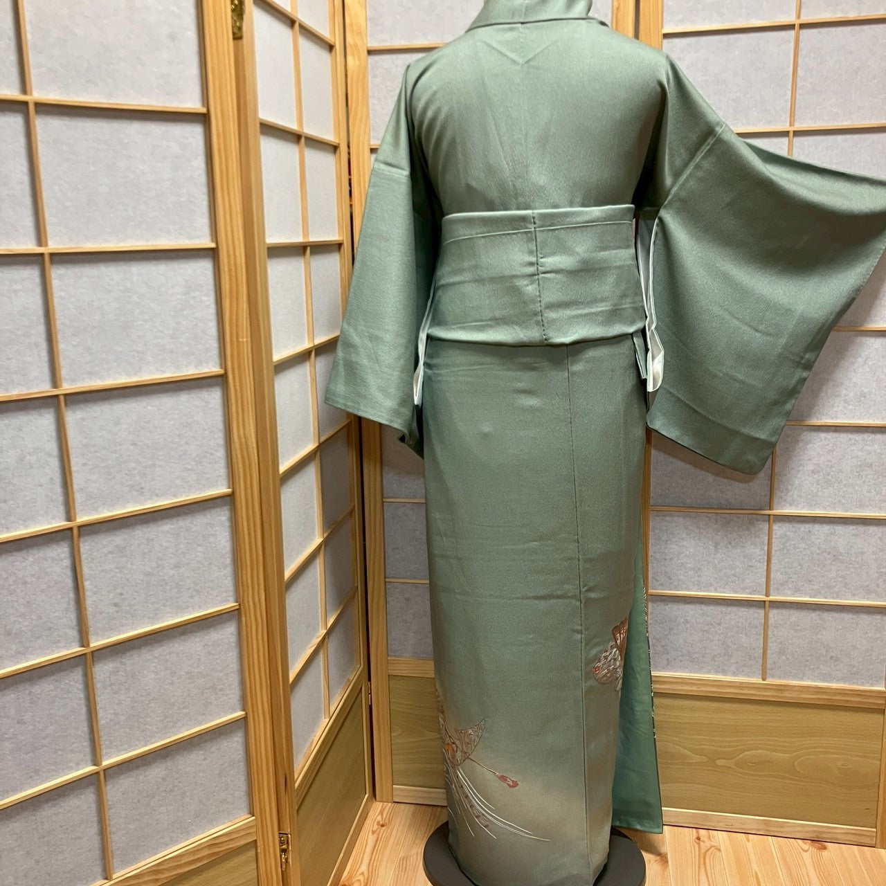 6458# Japanese Kimono Vintage Womens Silk Fabric Robe Kimono only sold Embroidery