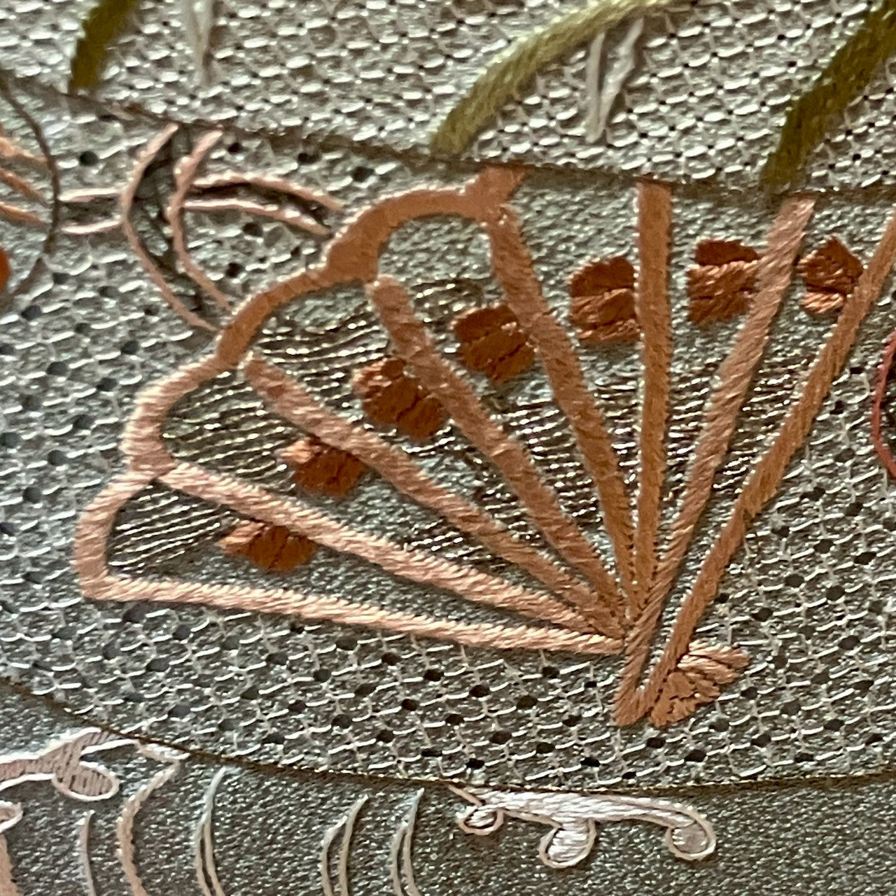 6458# Japanese Kimono Vintage Womens Silk Fabric Robe Kimono only sold Embroidery