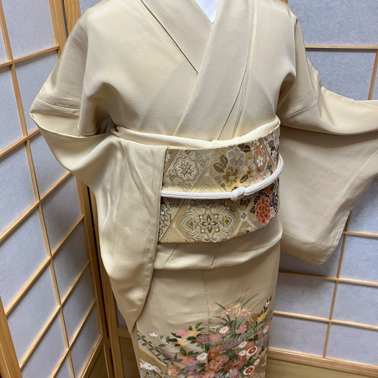 6460# Japanese Tomesode Kimono Vintage Womens Silk Fabric Robe Kimono only sold