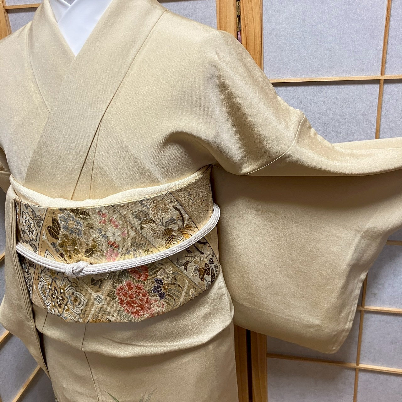 6460# Japanese Tomesode Kimono Vintage Womens Silk Fabric Robe Kimono only sold