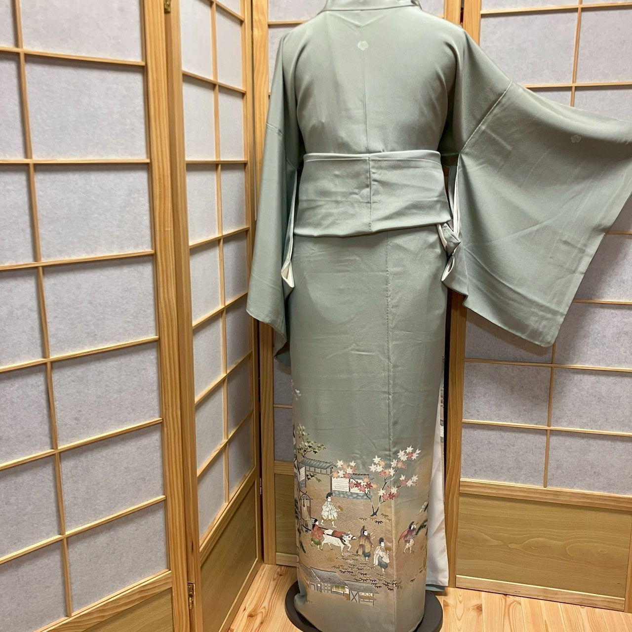 6743# Japanese Tomesode Kimono Vintage Womens Silk Fabric Robe Kimono only sold
