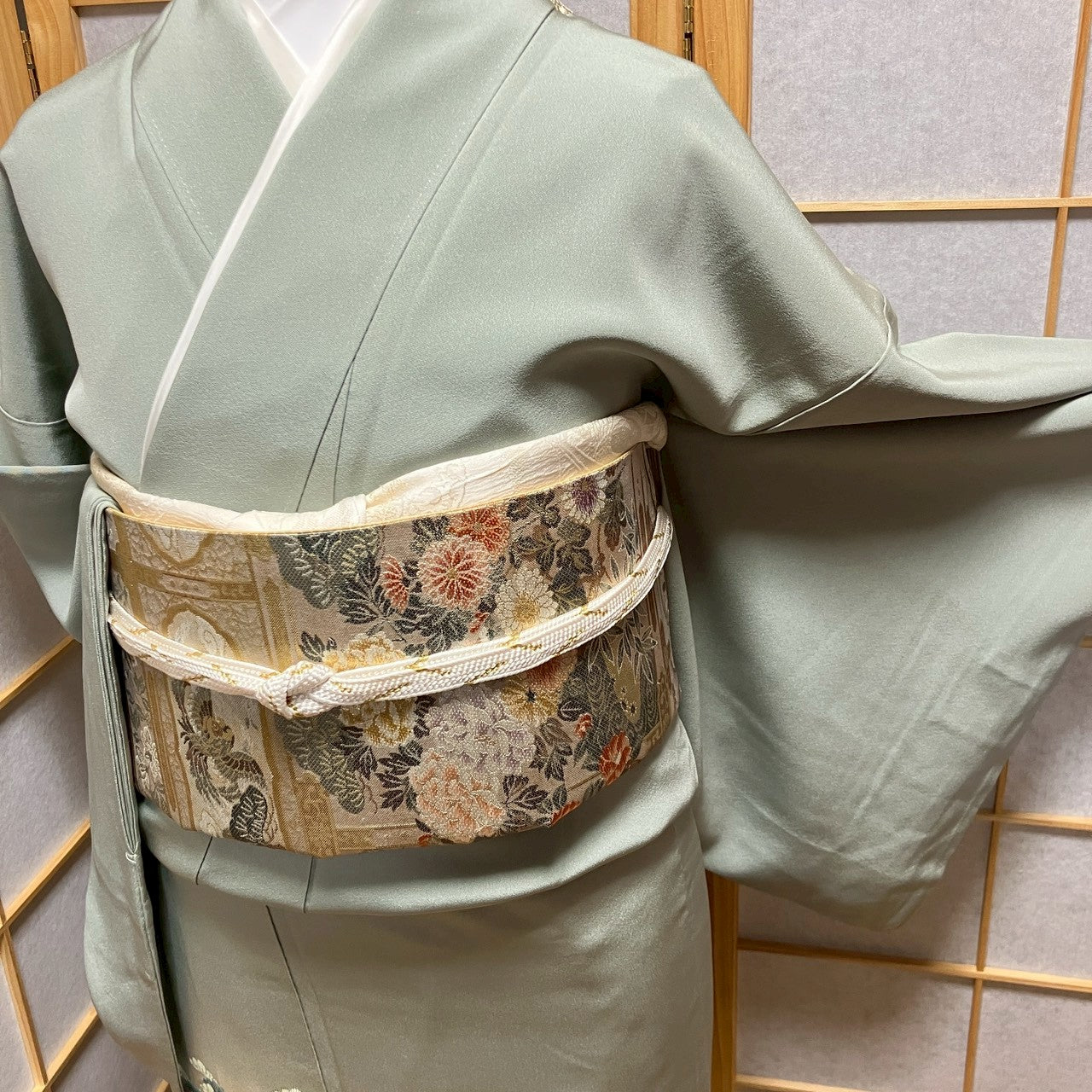 6743# Japanese Tomesode Kimono Vintage Womens Silk Fabric Robe Kimono only sold
