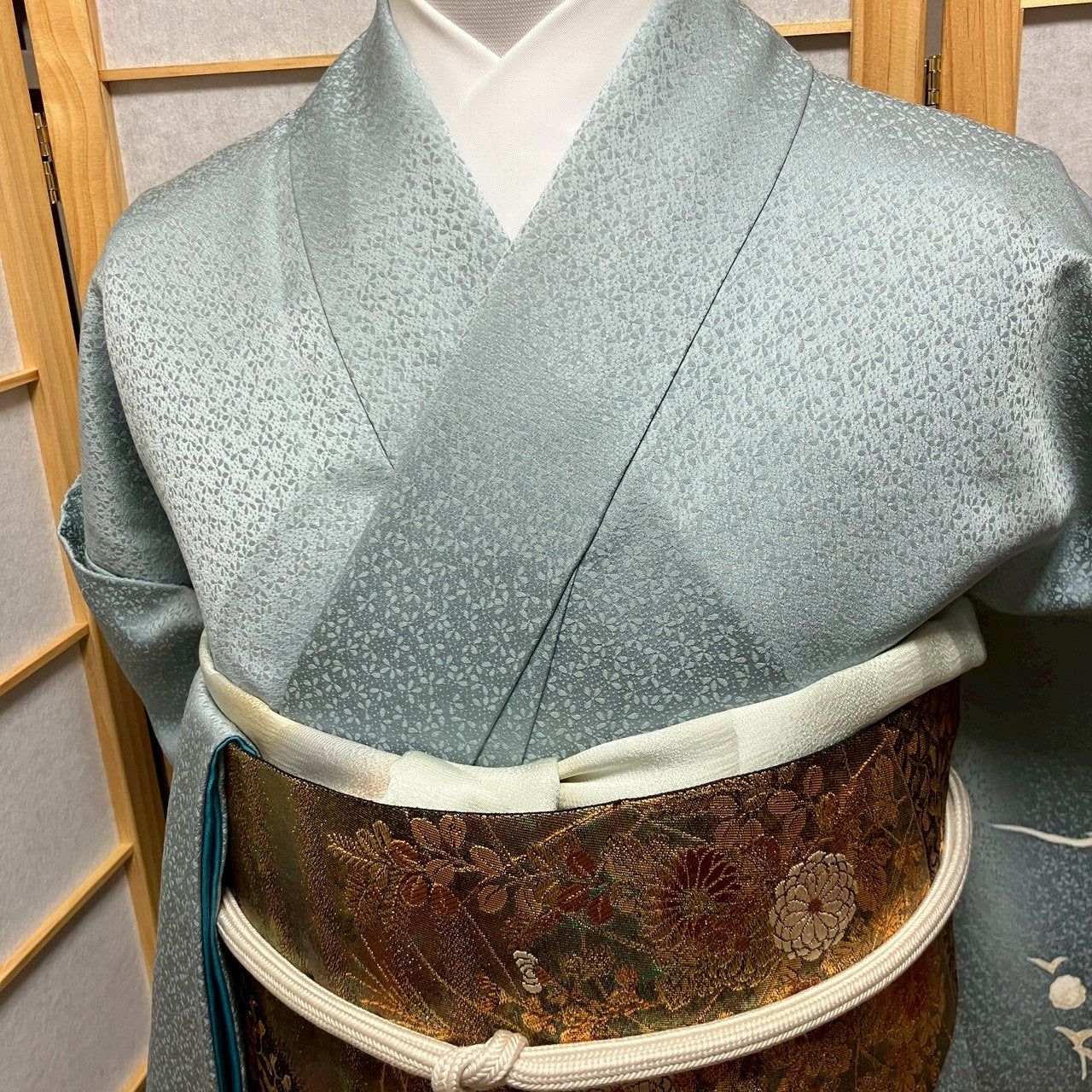 6795# Japanese Kimono Vintage Womens Silk Fabric Robe Kimono only sold