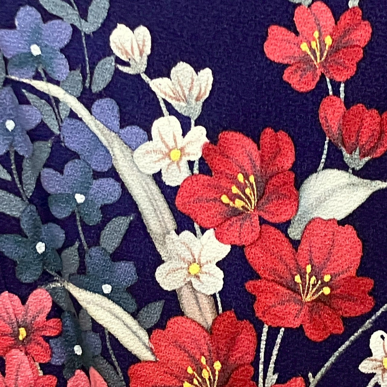 6808# Japanese Kimono Vintage Womens Silk Fabric Robe Kimono only sold Unused