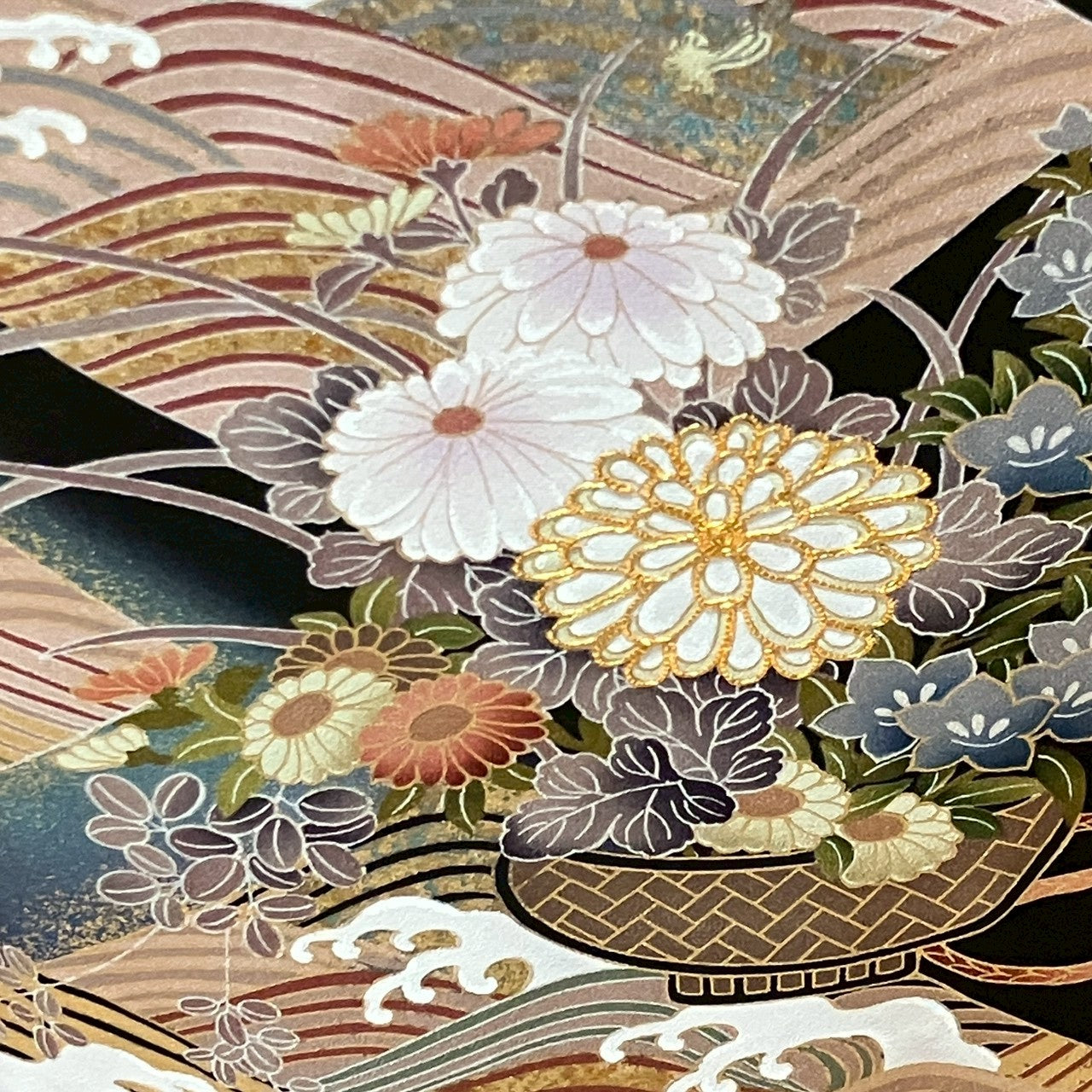 6812# Japanese Tomesode Kimono Vintage Womens Silk Fabric Robe Kimono only sold