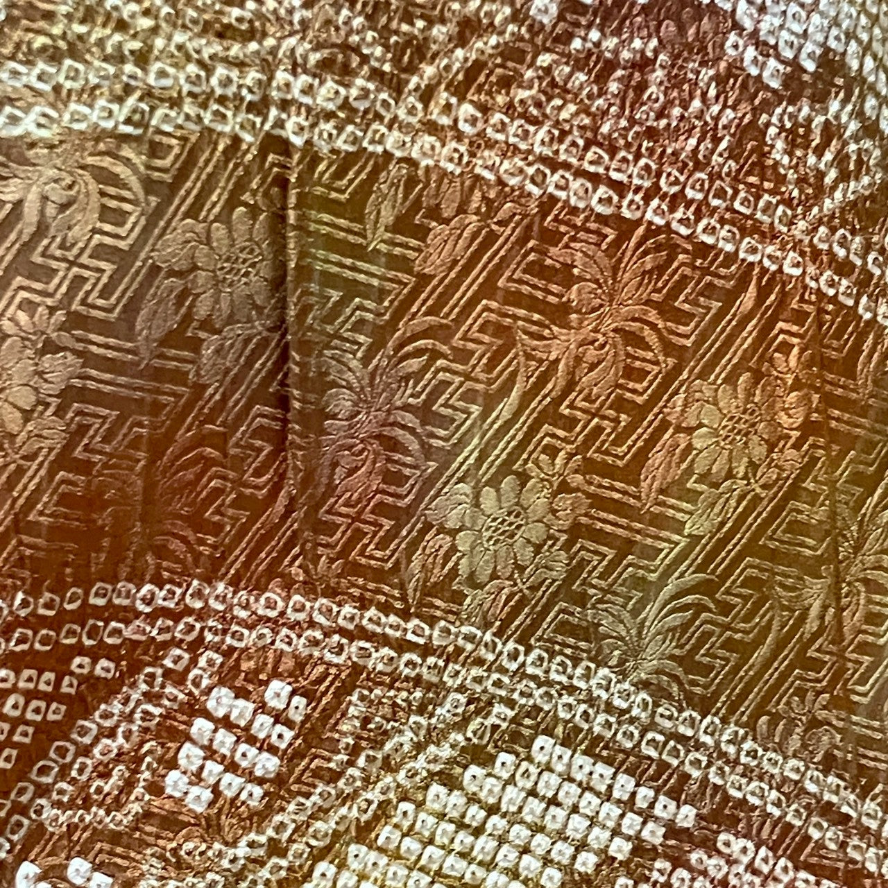 6814# Japanese Kimono Vintage Womens Silk Fabric Robe Kimono only sold Shibori