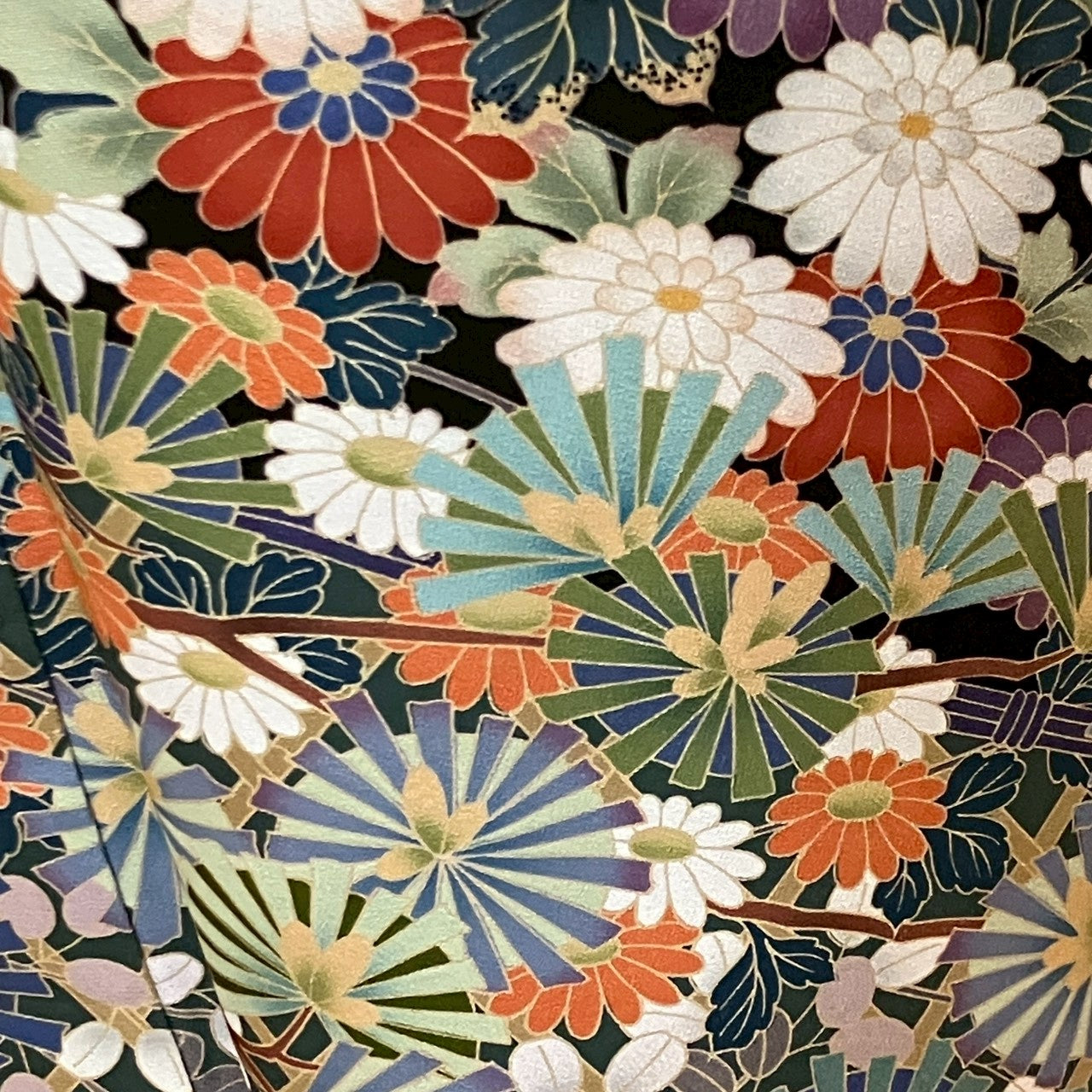 6816# Japanese Tomesode Kimono Vintage Womens Silk Fabric Robe Kimono only sold