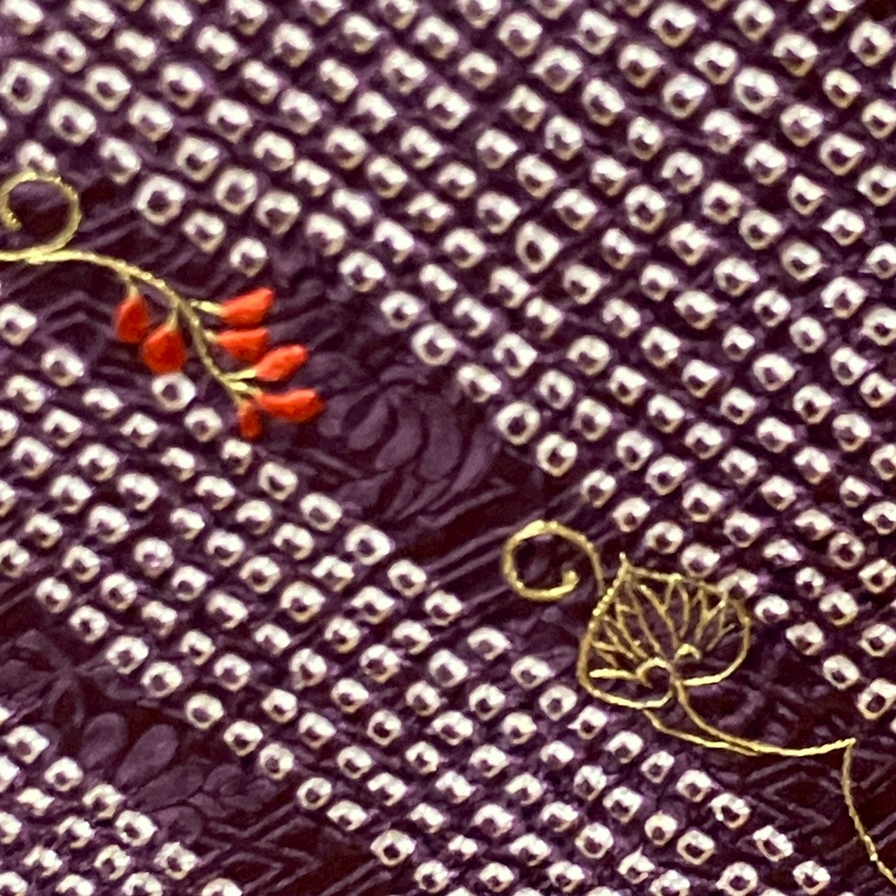 6819# Japanese Kimono Vintage Womens Silk Fabric Robe Kimono only sold Shibori