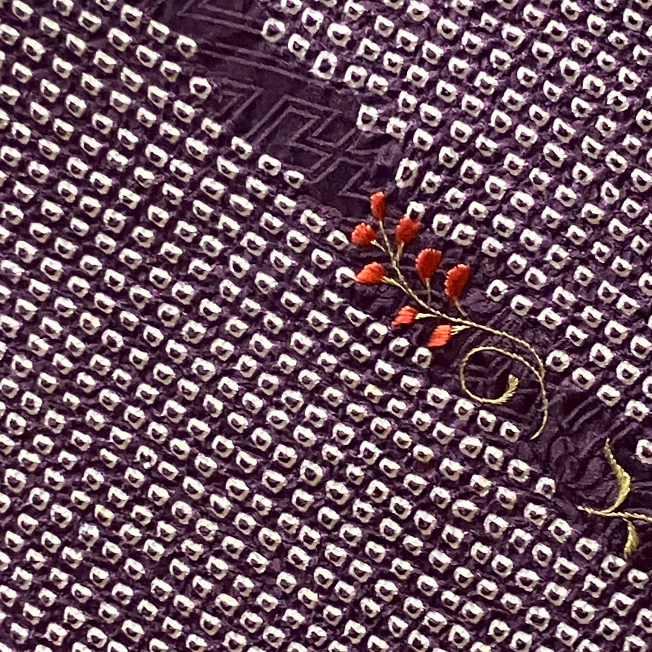 6819# Japanese Kimono Vintage Womens Silk Fabric Robe Kimono only sold Shibori