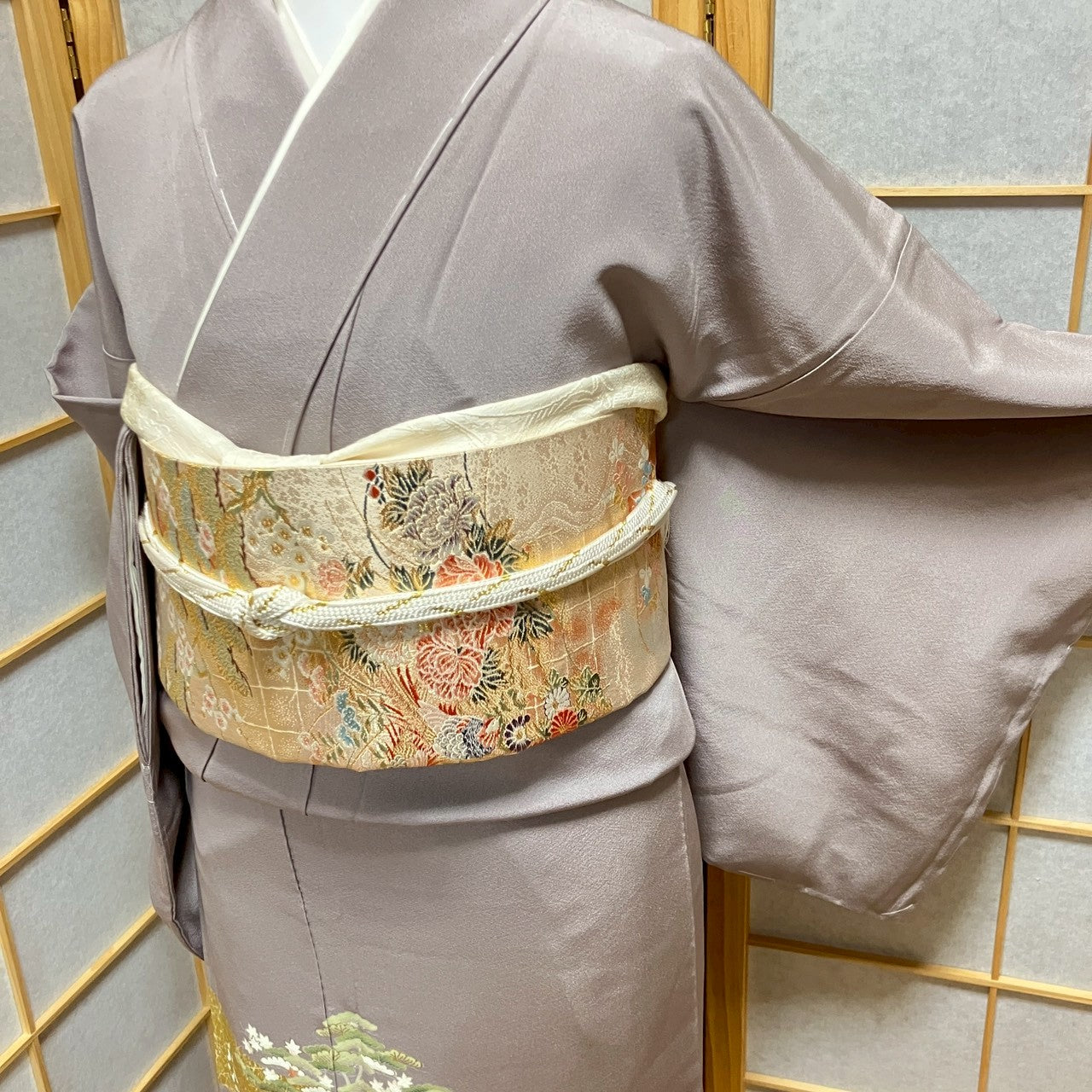 7071# Japanese Tomesode Kimono Vintage Womens Silk Fabric Robe Kimono only sold