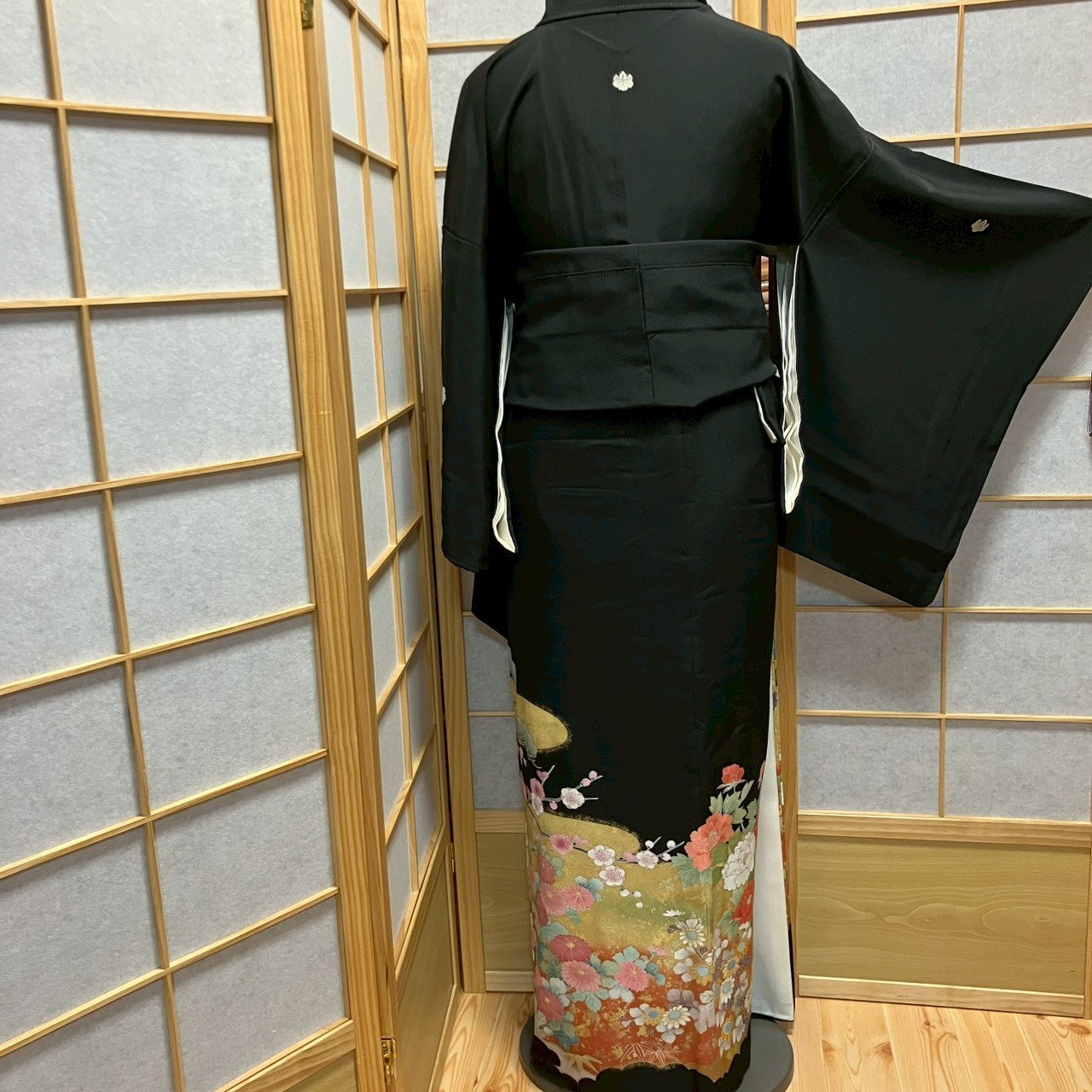 7072# Japanese Tomesode Kimono Vintage Womens Silk Fabric Robe Kimono only sold