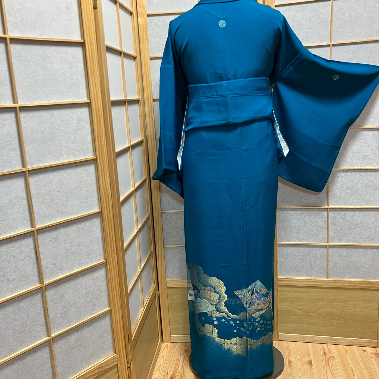 7094# Japanese Tomesode Kimono Vintage Womens Silk Fabric Robe Kimono only sold