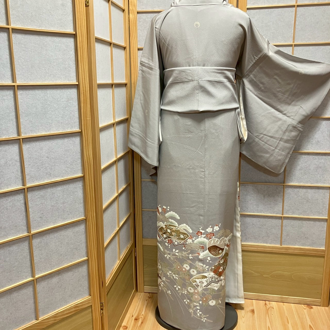 7111# Japanese Tomesode Kimono Vintage Womens Silk Fabric Robe Kimono only sold