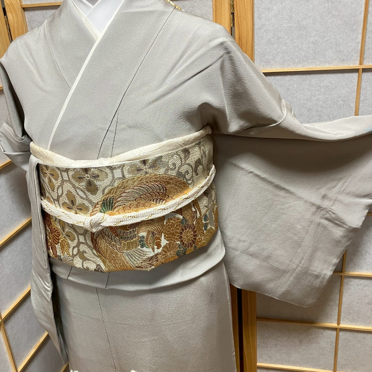 7111# Japanese Tomesode Kimono Vintage Womens Silk Fabric Robe Kimono only sold