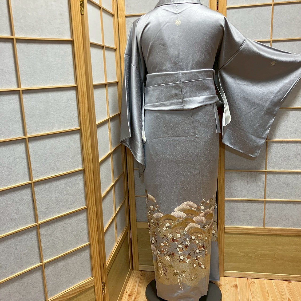 6745# Japanese Tomesode Kimono Vintage Womens Silk Fabric Robe Kimono only sold