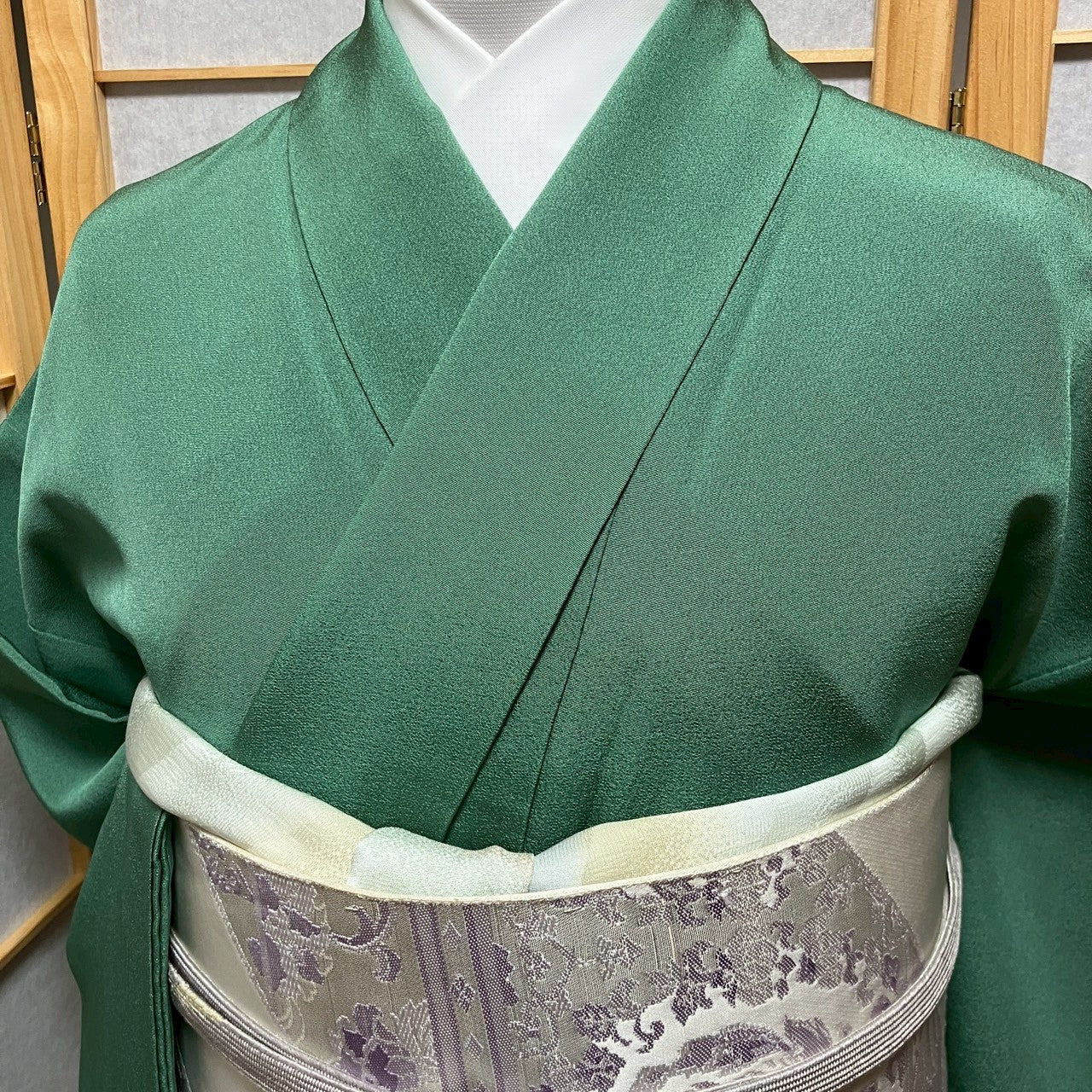 6765# Japanese Plain Kimono Vintage Womens Silk Fabric Robe Kimono only sold