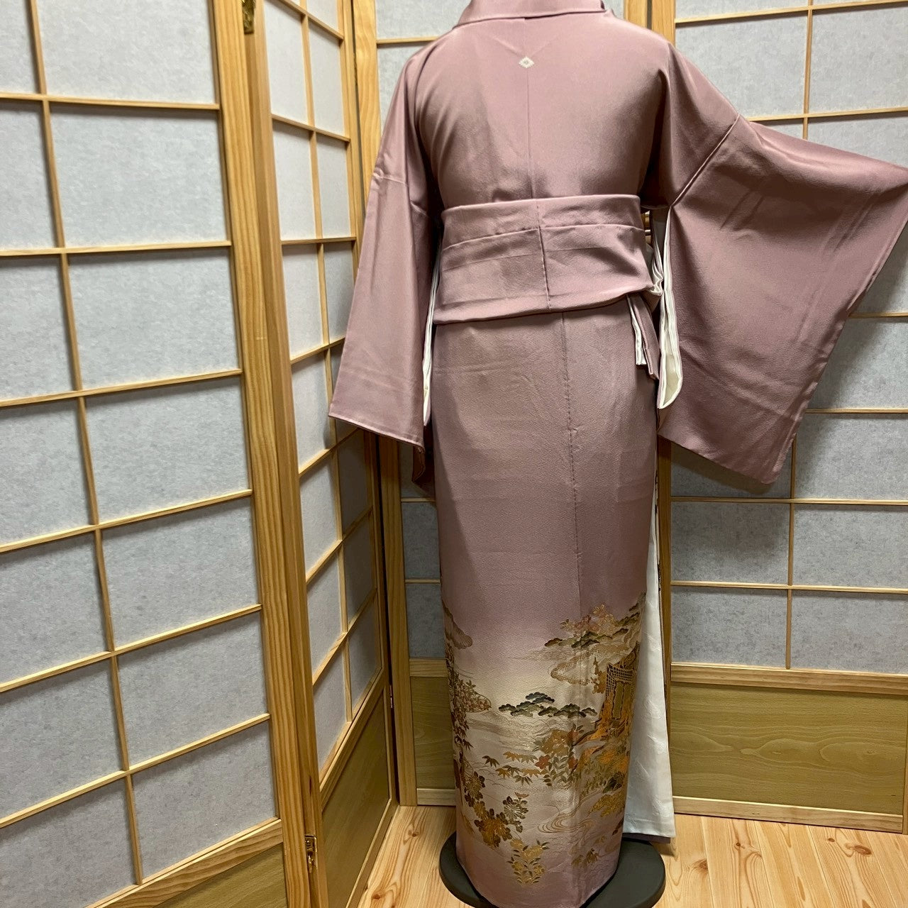 6767# Japanese Tomesode Kimono Vintage Womens Silk Fabric Robe Kimono only sold
