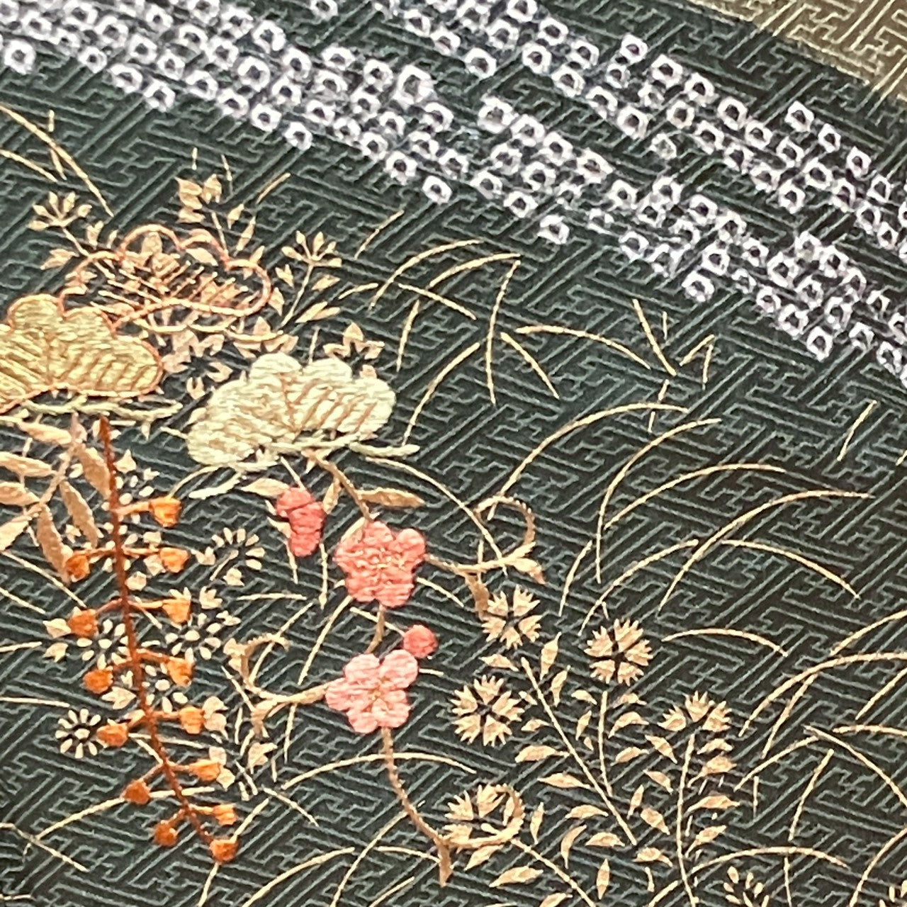 6770# Japanese Kimono Vintage Womens Silk Fabric Robe Kimono only sold Shibori